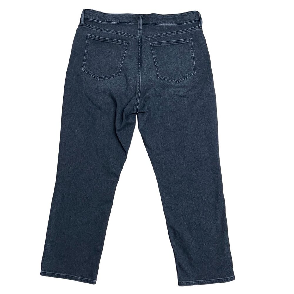 LAUREN RALPH LAUREN JEANS WOMEN'S 14 WHISKERING HIGH RISE STRAIGHT CROP STRETCH - Picture 2 of 11